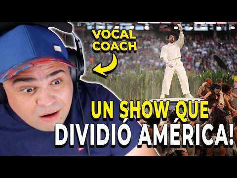 BAD BUNNY HIZO HISTORIA EN EL 60° SUPERBOWL | Reacción y Análisis de Vocal Coach