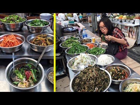 Eating Bibimbap at Gwangjang Market & Other Korean Street Food