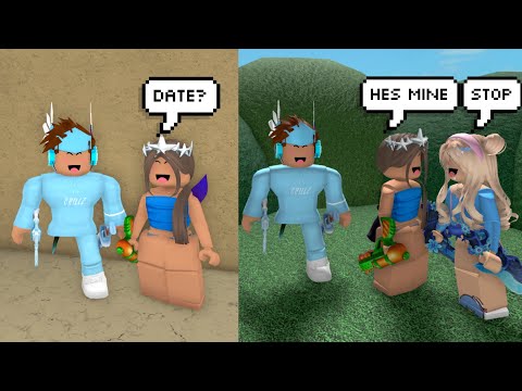 CREEPY GIRL Wants To DATE ME, So I INVITED My Girlfriend... (Murder Mystery 2)