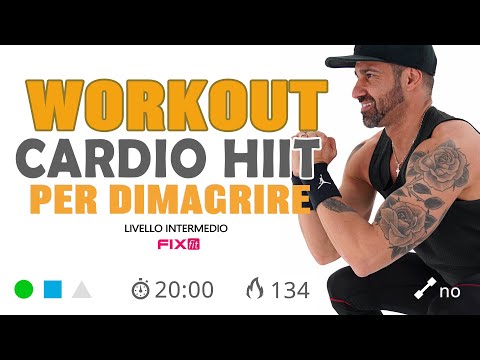 Cardio Brucia Grassi Ad Alta Intensità: Cardio HIIT 20 minuti