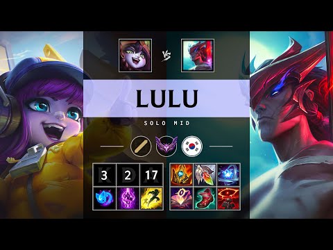 Lulu Mid vs Yone: Killing spree - KR Master Patch 14.22