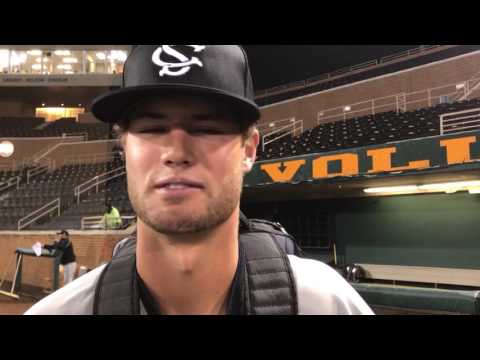 Jacob Olson after the 7-1 win over Tennessee.