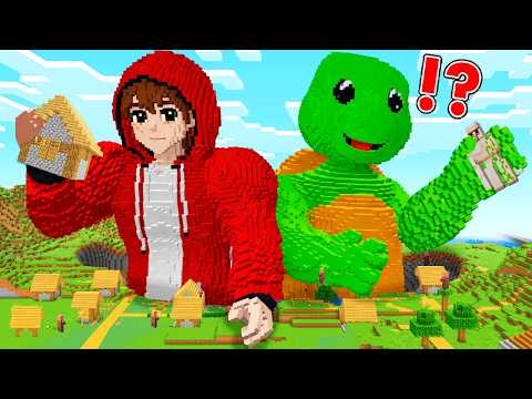 How JJ And Mikey BUILD GIANT HOUSE STATUE in VILLAGE? Can it be TRAP? - Maizen Minecraft JJ & Mikey