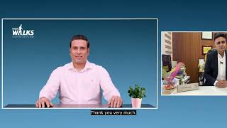 Benefits of walking in life . VVS Laxman's interview with Dr. Atul Jain Senior orthopedic surgeon