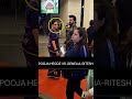 Pooj Hegde S JEALOUS Reaction To Genelia Ritesh Deshmukh Shorts Genelia Riteshdeshmukh