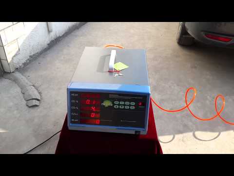 Operation of hpc500 automotive emission 5 gas analyzer