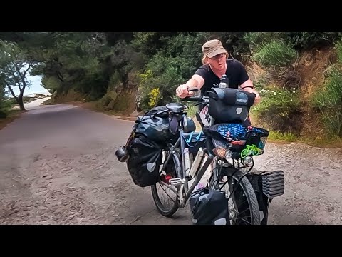 08 - Griechenland Radreise - Samos, zu steil zum Fahren.