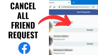 How To Cancel All Friend Request On Facebook In One Click (NEW UPDATE)