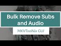 How To Bulk Remove Subtitle and Audio tracks with MKVToolNix GUI
