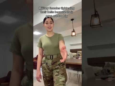 why military females tighten their belts   Tiktok: Paulasamira