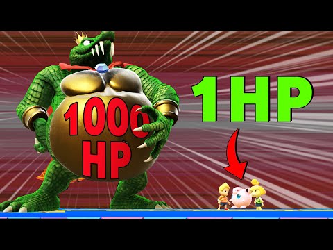 1 vs 1000 HP Smash Challenge