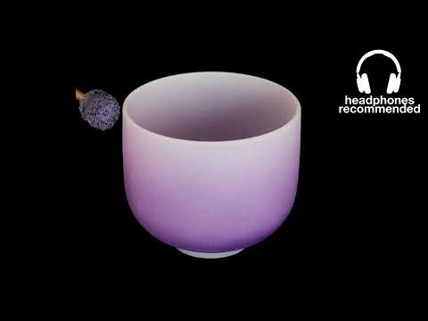 Meinl 8" Crown Chakra Crystal Bowl - Purple - B | Unlimited Singing Bowls