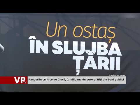 Panourile cu Nicolae Ciucă, 2 milioane de euro plătiţi din bani publici