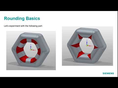 Solid Edge Lesson:26 Rounding Basics