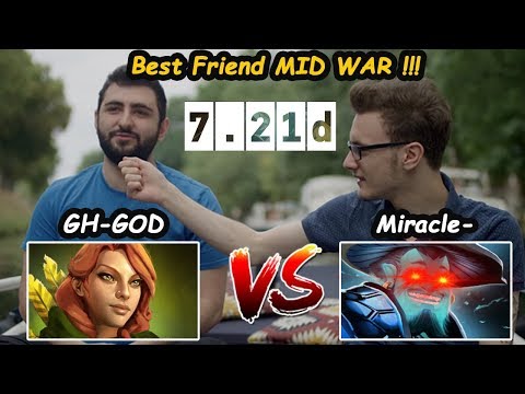 Miracle - [Storm Spirit] TeamLiquid BestFriend MID War vs GH-God  Dota 2 7.21d Pro Gameplay