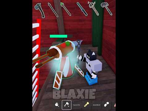 All Melee Weapons vs Fake Santa's Turret 🔥 99 nights in the forest