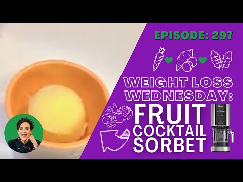Fruit Cocktail Sorbet in the Ninja Creami | WEIGHT LOSS WEDNESDAY - Episode 297