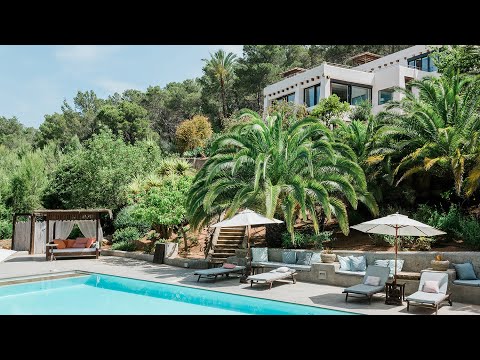 A state-of-the-art Ibiza villa surrounded by tropical greenery