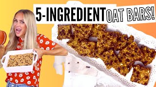 Easy 5-Ingredient Pumpkin Oat Bars for toddlers and kids (NO added sugar!)