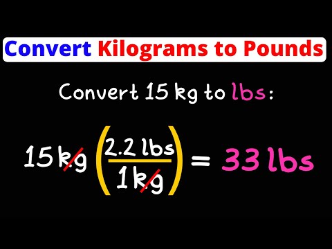 Convert Kg to Lbs | Kilograms to Pounds | Dimensional Analysis | Eat Pi
