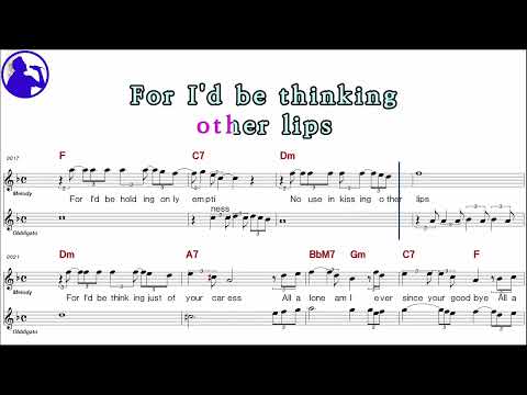 Brenda Lee-All alone am I karaoke sheet music,MR for players,chord,chorus,Lyrics add(Ye karaoke)