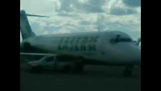 preview picture of video 'Laser Airlines DC-9-31 YV331T Aterrizaje Ultimo Vuelo Chárter Aeropuerto de San Tomé Venezuela'