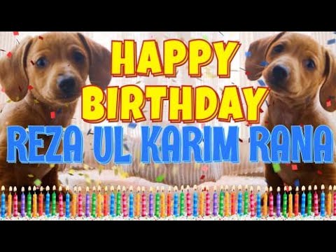 Happy Birthday Reza Ul Karim Rana! ( Funny Talking Dogs ) What Is Free On My Birthday