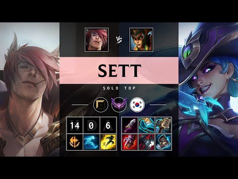 Sett Top vs Cassiopeia: Triple Kill, Legendary - KR Master Patch 14.20