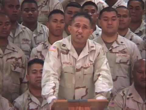 TOA O SAMOA from the 100th BN 442d IN REGT 2005 Christmas Program in Iraq