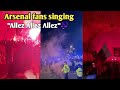 Arsenal fans singing Allez Allez 🎶| Arsenal vs West Ham 3-1