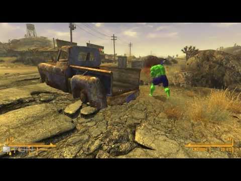 New Vegas Mod Reviews: AA-12 Shotgun & The Incredible Hulk Companion