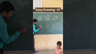 Drawing with numbers | Easy drawing | innovative ideas #drawing #easydrawing #education #school