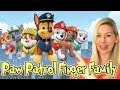 Paw Patrol Finger Family Song Learn Paw Patrol Characters Preschool Learning Singing For Kids