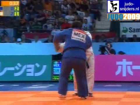 Judo 2009 Rotterdam: Vanessa Zambotti (MEX) - Idalis Ortiz Boucurt (CUB) [+78kg].