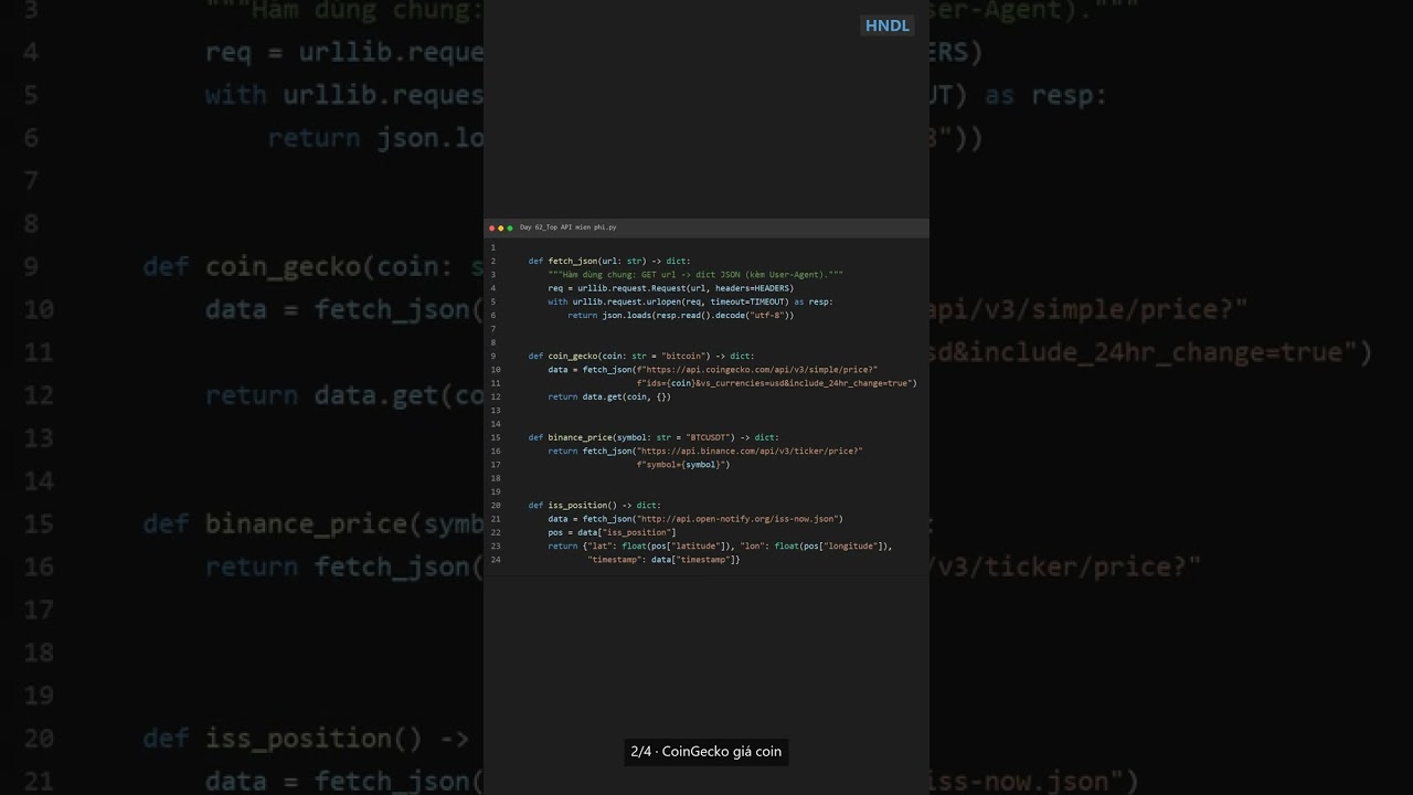 Top API miễn phí cho lập trình viên Python | Python 365 Ngày 62