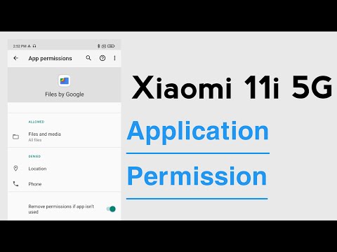 Xiaomi 11i 5G Application Permission Allow And Deny