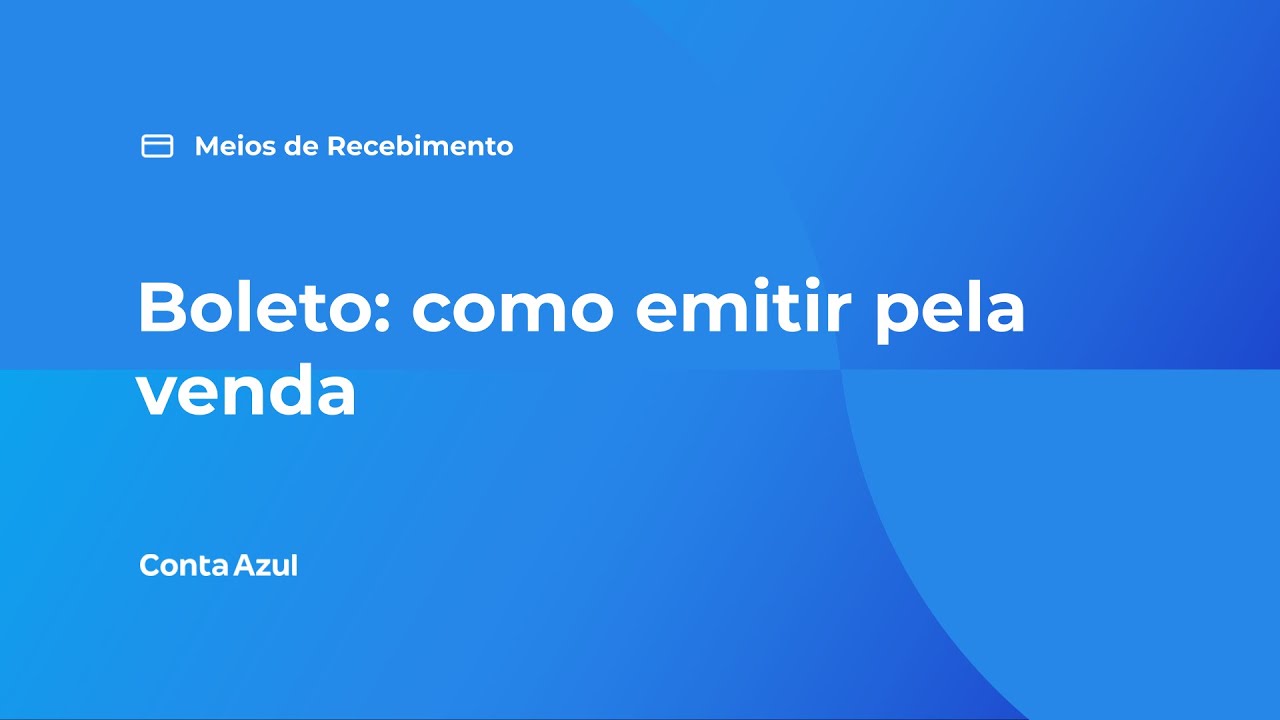 Boleto: como emitir pela venda