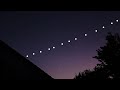 STARLINK satellites train seen from earth - SpaceX Elon Musk