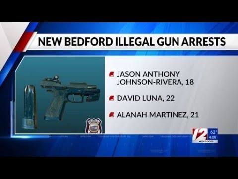3 arrested after New Bedford police seize illegal gun