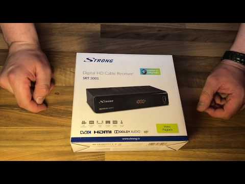 Strong SRT 3001 Digital cable TV in brilliant HD unboxing and instructions