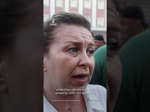 Thousands protest in Albania over Kushner-linked resort project | AJ #shorts