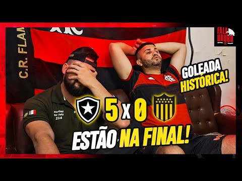 REACT BOTAFOGO 5X0 PEÑAROL! SHOW ALVINEGRO NO NILTÃO!