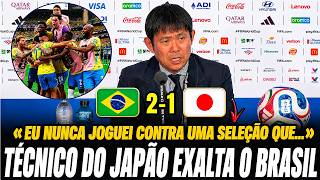 🚨 TÉCNICO DO JAPÃO EXALTA O BRASIL APÓS A ELIMINAÇÃO! OLHA O QUE ELE FALOU
