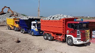 Download lagu MOBIL TRUK TRONTON TERGULING MUAT BATU SPLIT - LOADER EXCAVATOR RC mp3