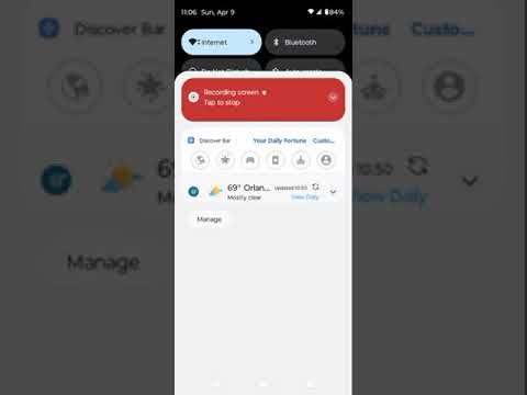 How to start a Motorola "Screen record".