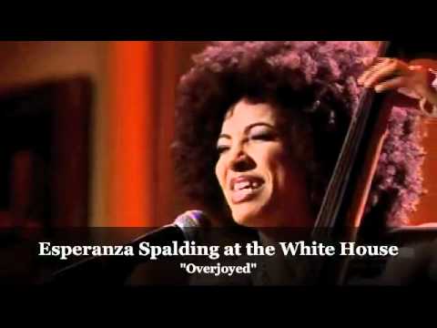 Esperanza Spalding at the White House honoring Stevie Wonder