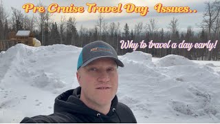 Pre Cruise travel day delays/issues #minnesota  #winter #flying #carnivalmardigras #orlando