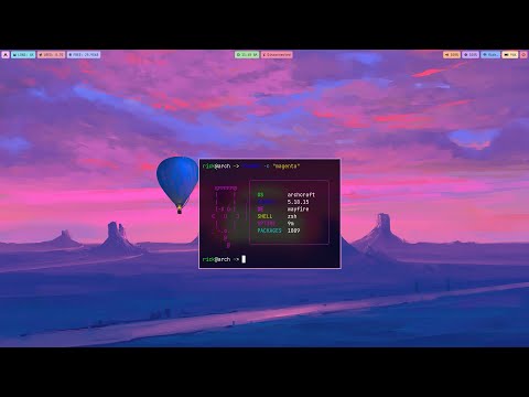 Linux Rice | Crayon Fantasy | Wayfire | Arch Linux