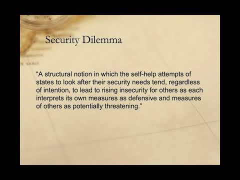 The Security Dilemma