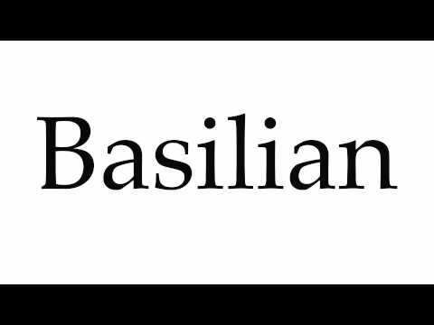 How to Pronounce Basilian